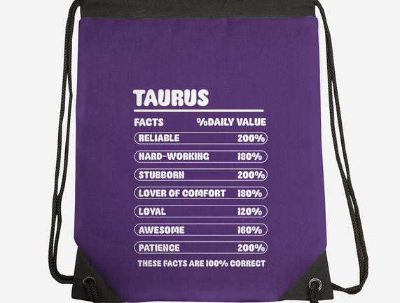 Taurus Facts Chart