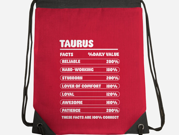 Taurus Facts Chart