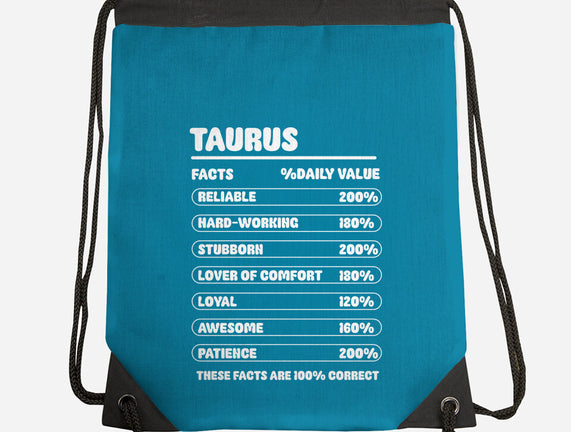 Taurus Facts Chart