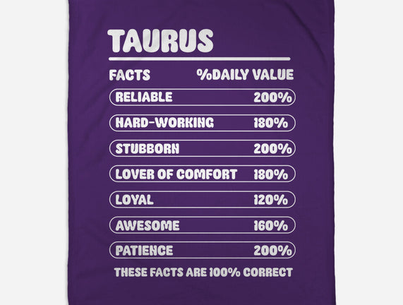 Taurus Facts Chart
