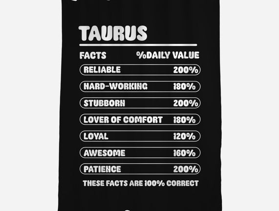 Taurus Facts Chart