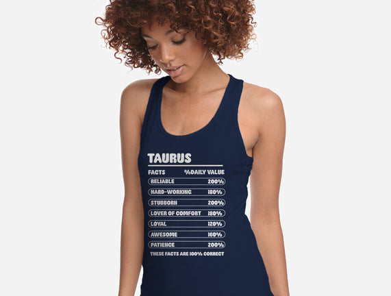 Taurus Facts Chart