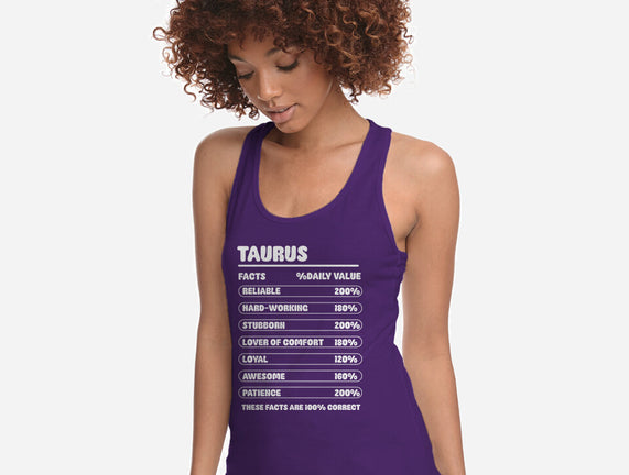 Taurus Facts Chart