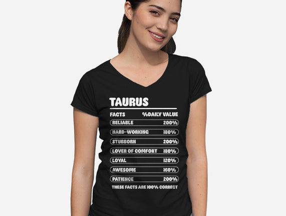 Taurus Facts Chart
