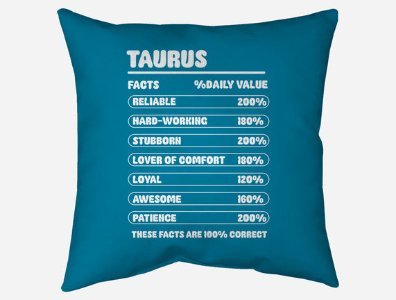 Taurus Facts Chart