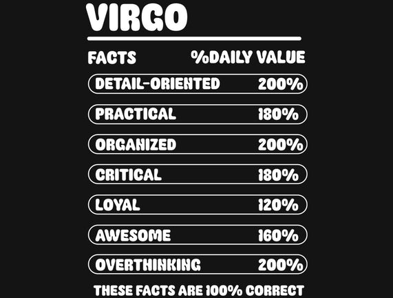 Virgo Facts Chart