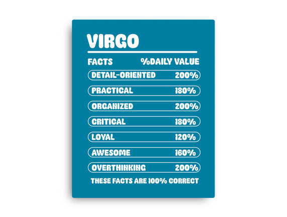 Virgo Facts Chart