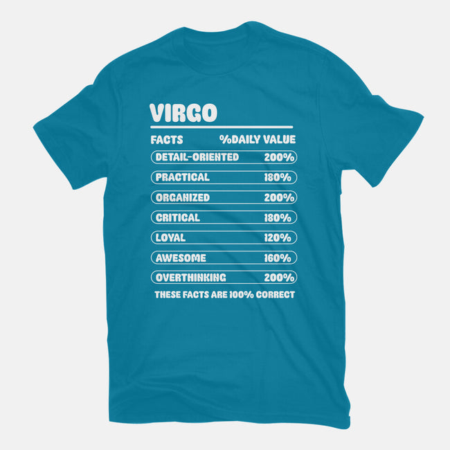 Virgo Facts Chart-Mens-Basic-Tee-MaxoArt