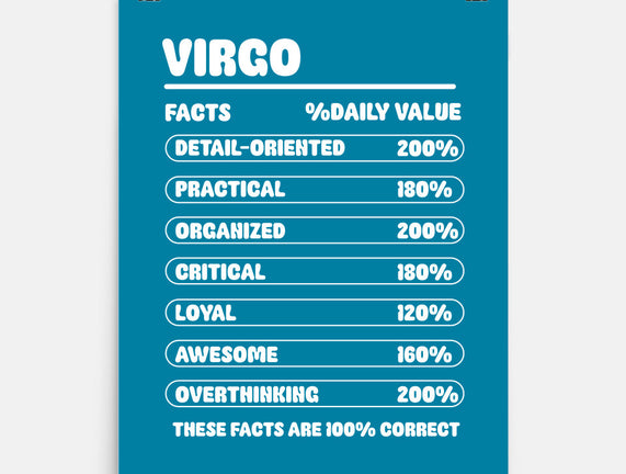 Virgo Facts Chart
