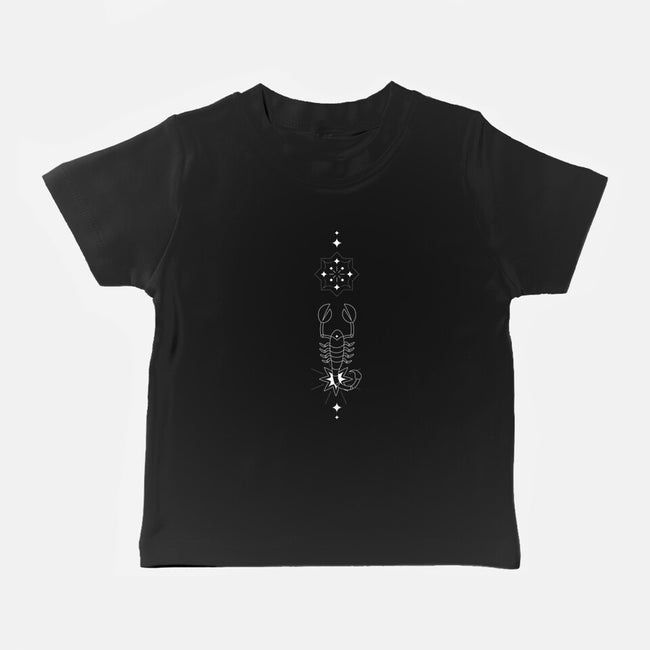 Scorpio Doodle-Baby-Basic-Tee-MaxoArt