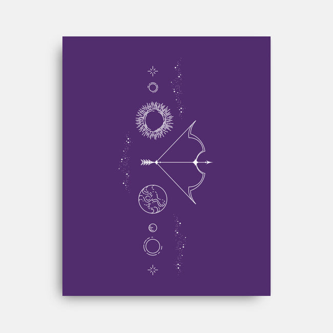 Sagittarius Doodle-None-Stretched-Canvas-MaxoArt
