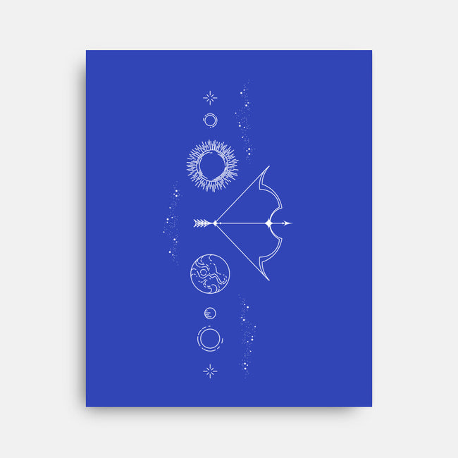 Sagittarius Doodle-None-Stretched-Canvas-MaxoArt