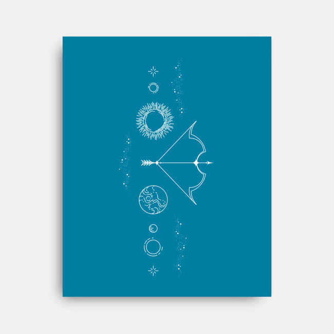 Sagittarius Doodle-None-Stretched-Canvas-MaxoArt