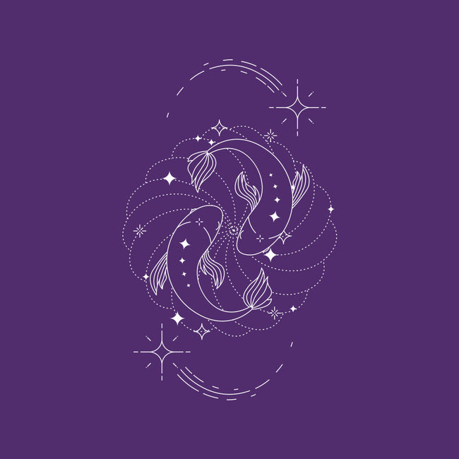 Pisces Doodle-None-Polyester-Shower Curtain-MaxoArt