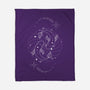 Pisces Doodle-None-Fleece-Blanket-MaxoArt