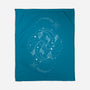 Pisces Doodle-None-Fleece-Blanket-MaxoArt
