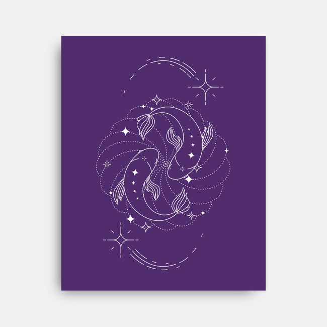 Pisces Doodle-None-Stretched-Canvas-MaxoArt