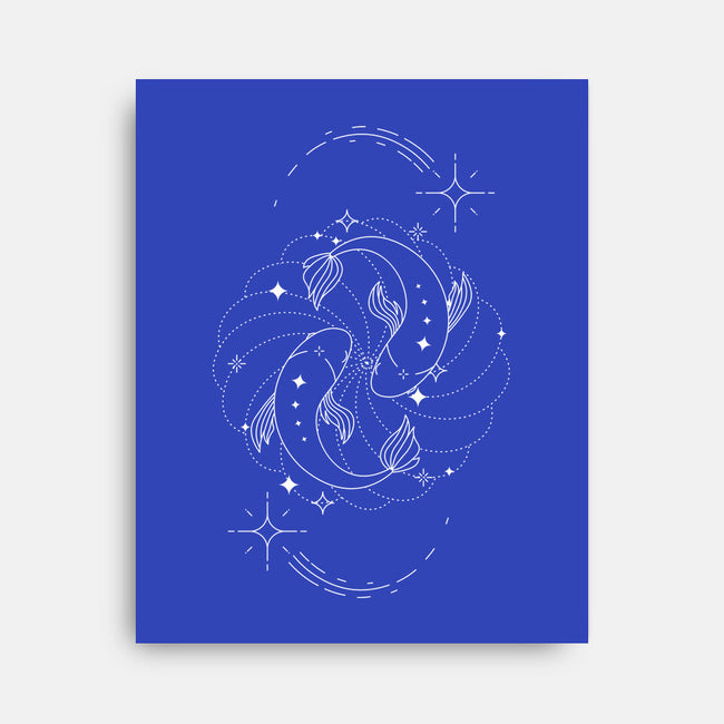 Pisces Doodle-None-Stretched-Canvas-MaxoArt