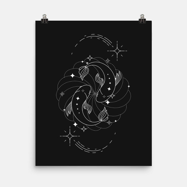Pisces Doodle-None-Matte-Poster-MaxoArt