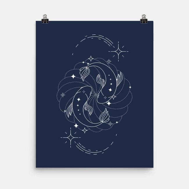 Pisces Doodle-None-Matte-Poster-MaxoArt