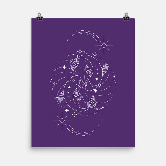 Pisces Doodle-None-Matte-Poster-MaxoArt