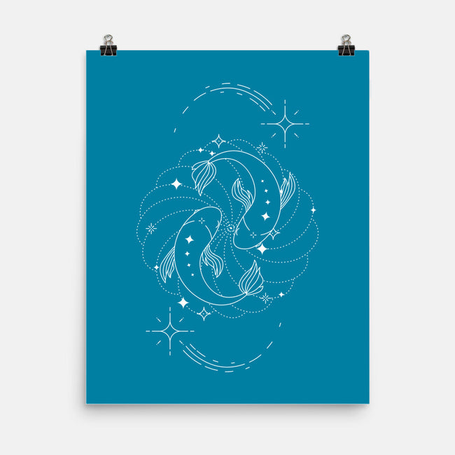 Pisces Doodle-None-Matte-Poster-MaxoArt