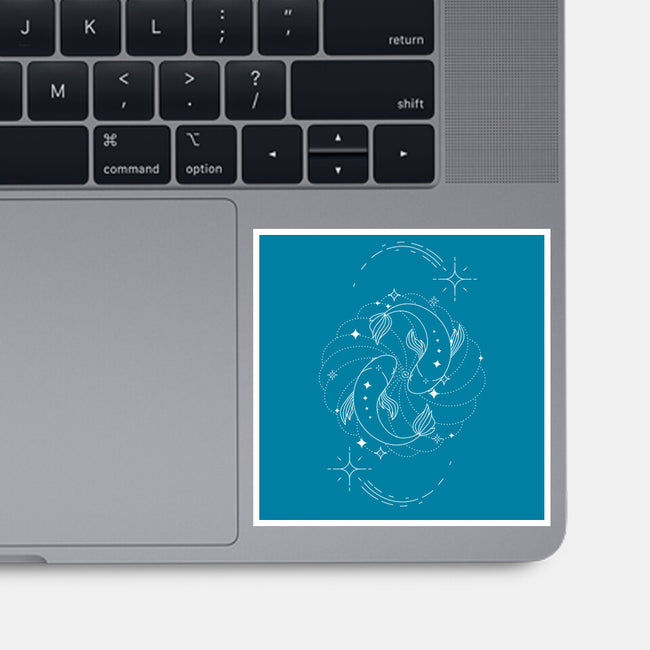 Pisces Doodle-None-Glossy-Sticker-MaxoArt