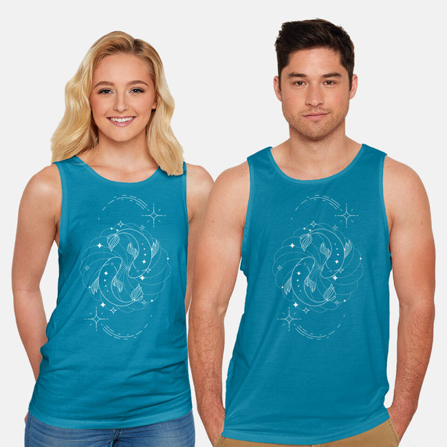 Pisces Doodle-Unisex-Basic-Tank-MaxoArt