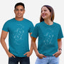 Pisces Doodle-Unisex-Basic-Tee-MaxoArt