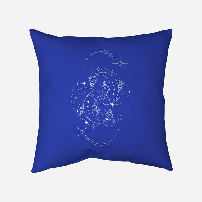 Pisces Doodle-None-Removable Cover w Insert-Throw Pillow-MaxoArt