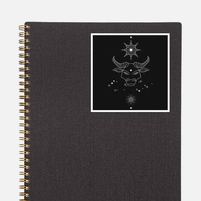 Taurus Doodle-None-Glossy-Sticker-MaxoArt