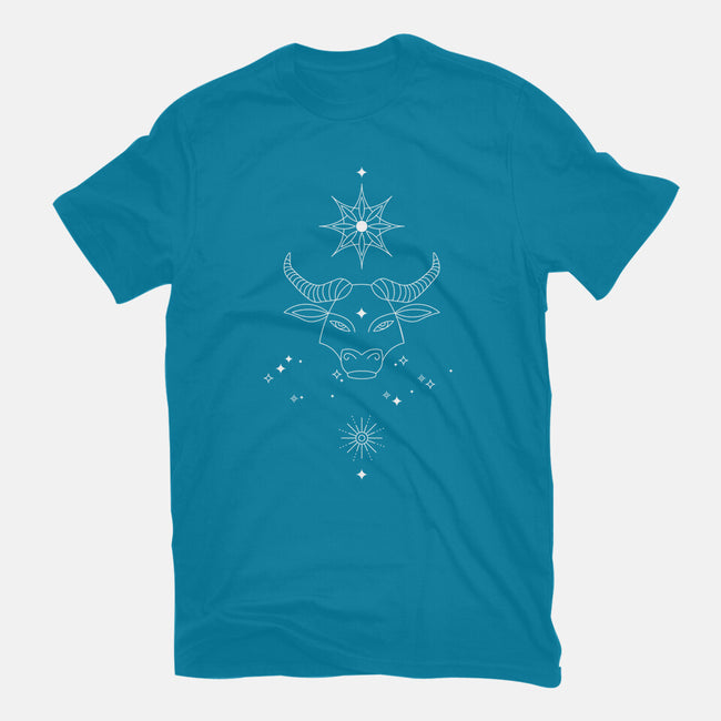 Taurus Doodle-Womens-Basic-Tee-MaxoArt