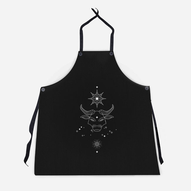 Taurus Doodle-Unisex-Kitchen-Apron-MaxoArt
