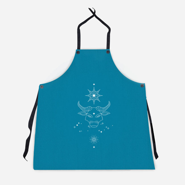 Taurus Doodle-Unisex-Kitchen-Apron-MaxoArt