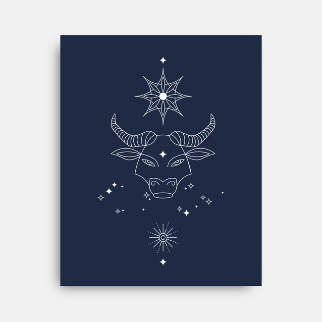 Taurus Doodle-None-Stretched-Canvas-MaxoArt