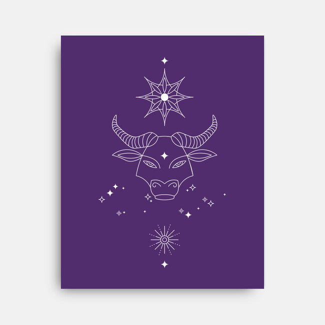 Taurus Doodle-None-Stretched-Canvas-MaxoArt