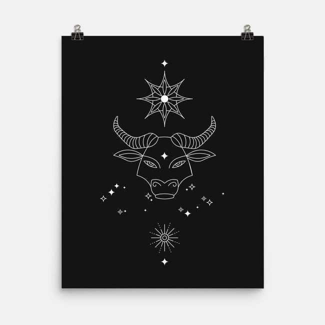 Taurus Doodle-None-Matte-Poster-MaxoArt