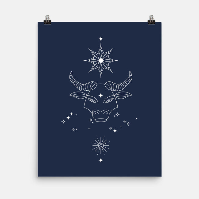 Taurus Doodle-None-Matte-Poster-MaxoArt
