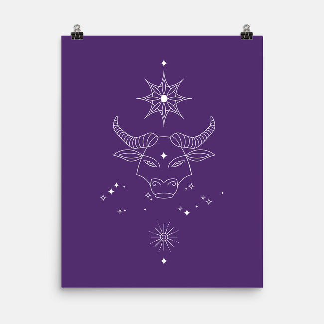 Taurus Doodle-None-Matte-Poster-MaxoArt