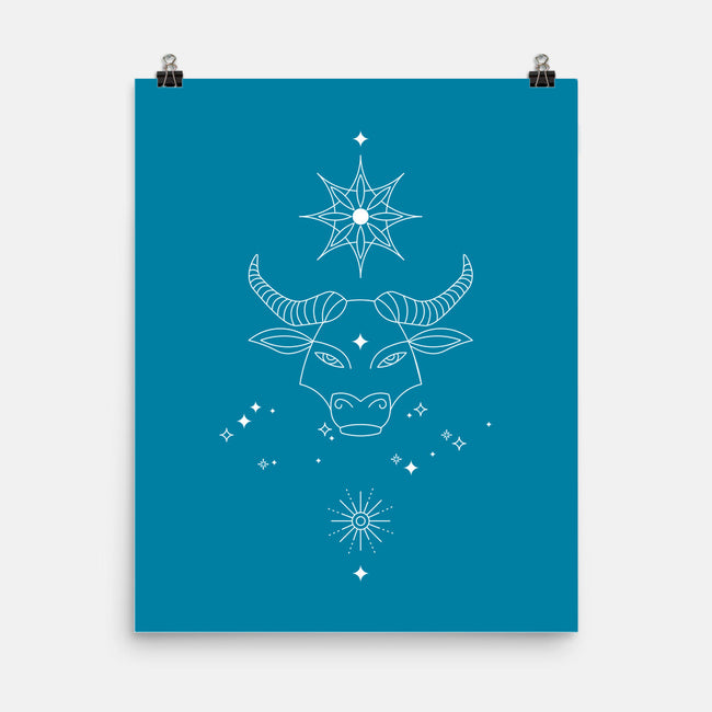 Taurus Doodle-None-Matte-Poster-MaxoArt