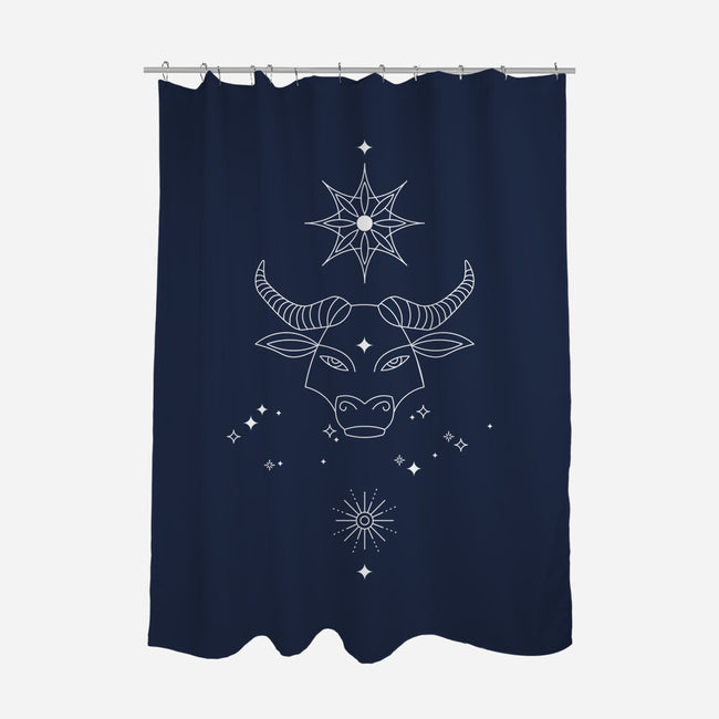 Taurus Doodle-None-Polyester-Shower Curtain-MaxoArt