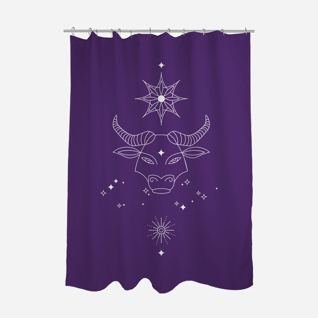 Taurus Doodle-None-Polyester-Shower Curtain-MaxoArt