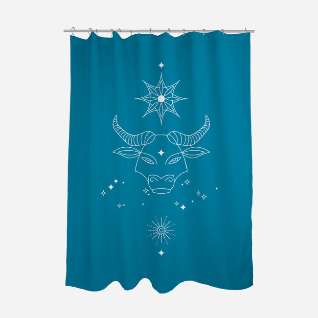 Taurus Doodle-None-Polyester-Shower Curtain-MaxoArt