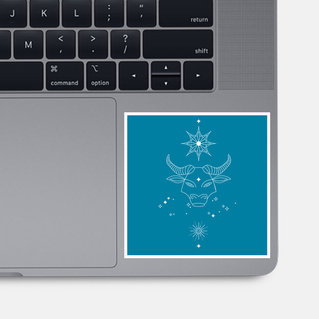 Taurus Doodle-None-Glossy-Sticker-MaxoArt