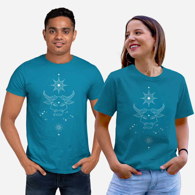 Taurus Doodle-Unisex-Basic-Tee-MaxoArt