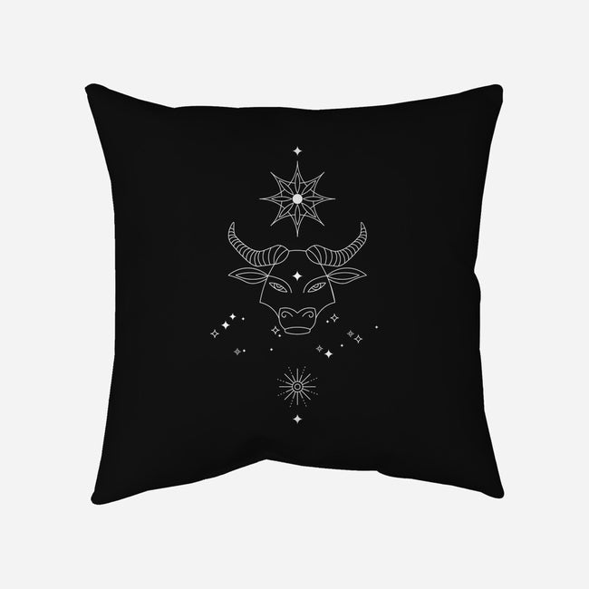 Taurus Doodle-None-Removable Cover w Insert-Throw Pillow-MaxoArt