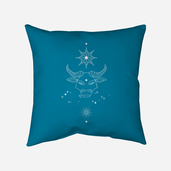 Taurus Doodle-None-Removable Cover w Insert-Throw Pillow-MaxoArt
