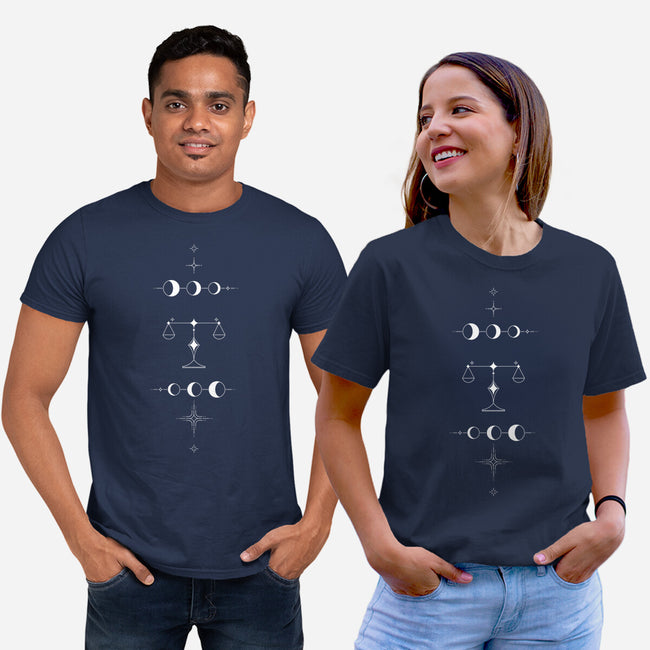 Libra Doodle-Unisex-Basic-Tee-MaxoArt