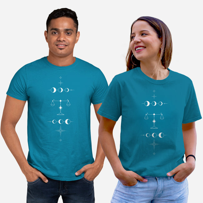 Libra Doodle-Unisex-Basic-Tee-MaxoArt