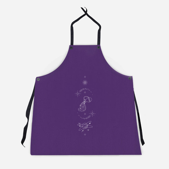 Aquarius Doodle-Unisex-Kitchen-Apron-MaxoArt